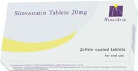 लिपिड कम करने वाली ड्रग्स एजेंट ओरल मेडिकेशन, सिमवास्टेटिन 20 मिलीग्राम टैबलेट