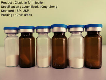 एंटी कैंसर ड्रग्स Lyophilized पाउडर इंजेक्शन सिस्प्लैटिन 10mg 20mg के लिए