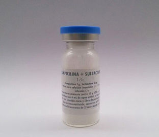 इंजेक्शन के लिए त्वचा की संरचना सूखी पाउडर इंजेक्शन Ampicillin Sulbactam खुराक