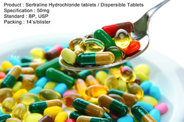Sertraline हाइड्रोक्लोराइड गोलियाँ / मौखिक विदारक गोलियाँ 50mg