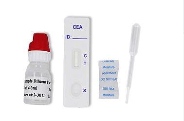 सटीक CEA Carcinoembryonic Antigen रैपिड टेस्ट स्ट्रिप कैसेट WB / S / P का उपयोग