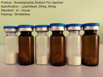 Lyophilized पाउडर इंजेक्शन / प्रोटॉन पंप अवरोधक विरोधी एसिड Esomeprazole सोडियम इंजेक्शन के लिए