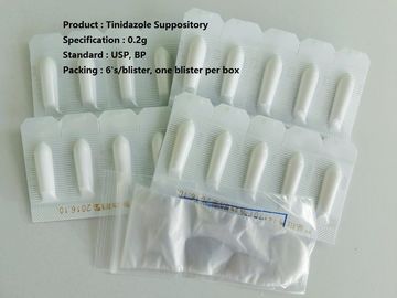 योनि के लिए 0.2 ग्राम टिनिडाज़ोल सपोसिटरी दवा नाइट्रोइमिडाज़ोल एंटीमाइक्रोबियल